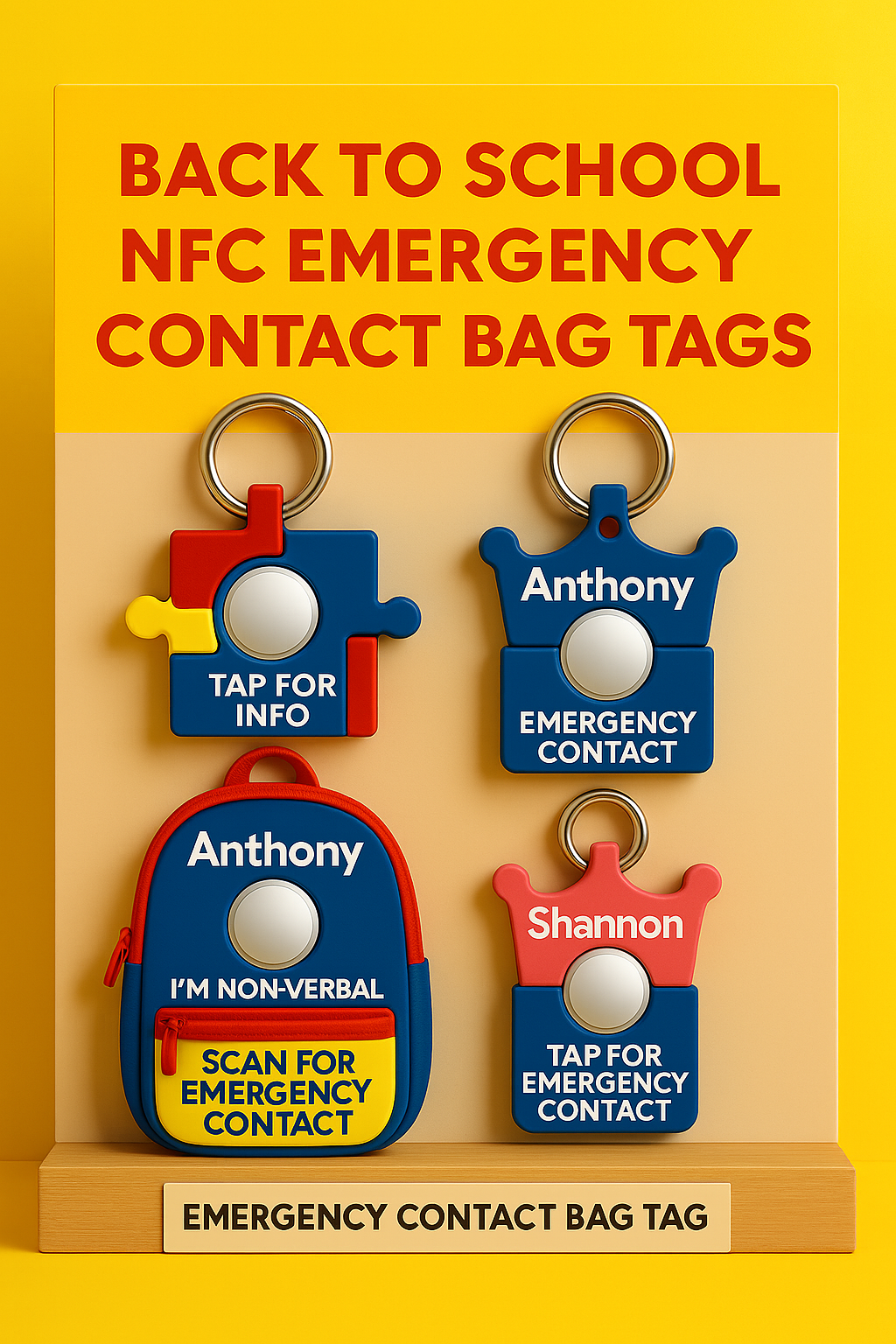 NFC Bag Tags/Keychains